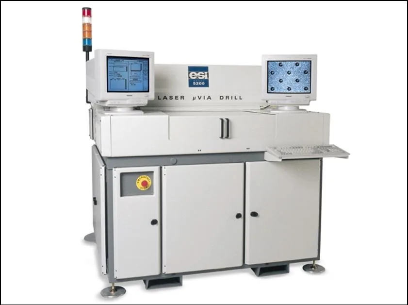 ESI Laser via drill