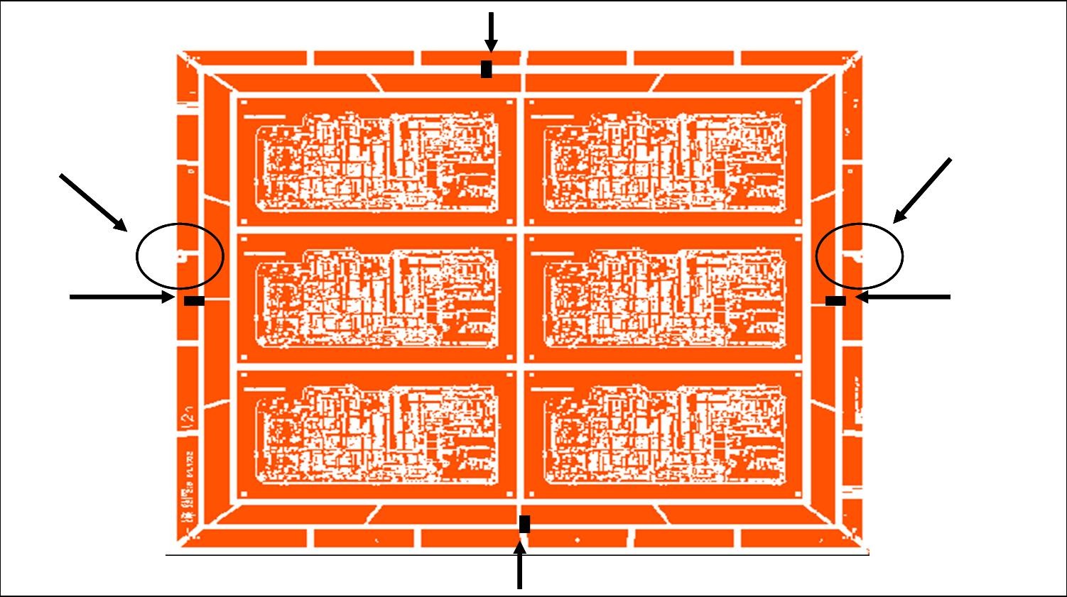 Panel with registration targets