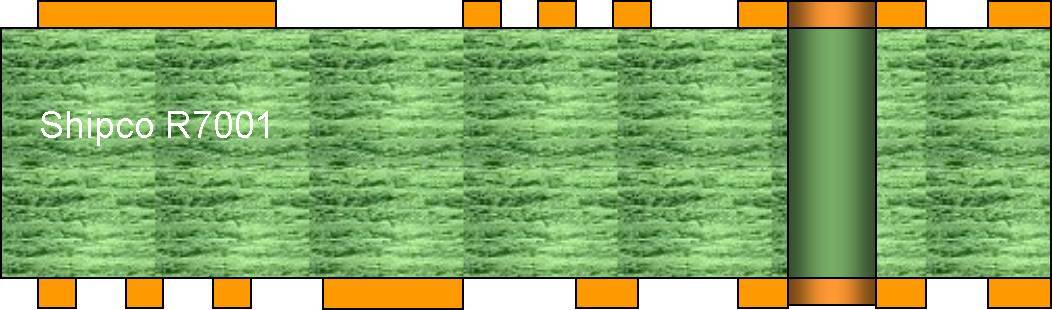 R7001 – Double-sided PCB with non-plated through holes (NPTH)